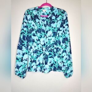 Maison Jules sheer blouse XL